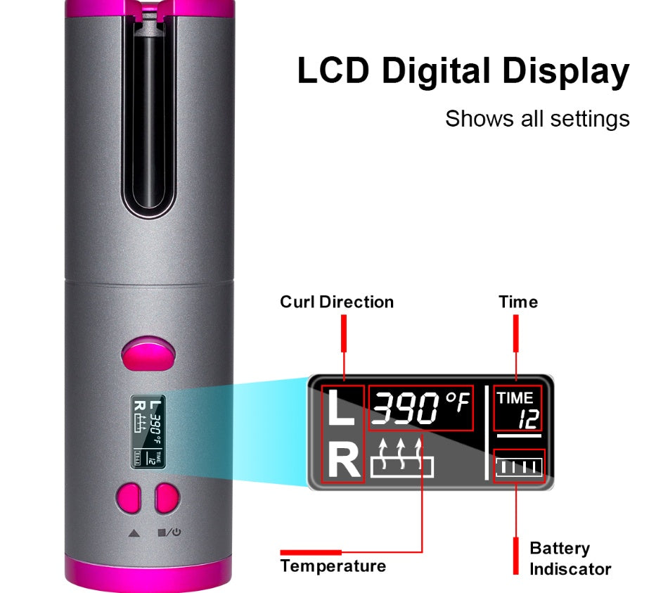 Wireless Automatic Hair Curler